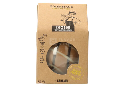 L'Heritage Chocolates Chocobomb Caramel met marshmallows 45 g