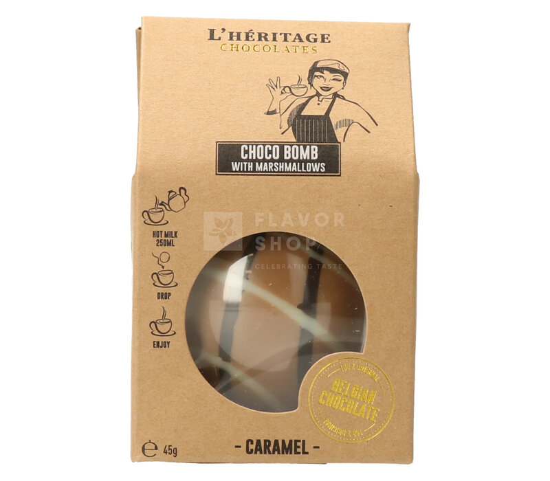 Chocobomb Caramel met marshmallows 45 g