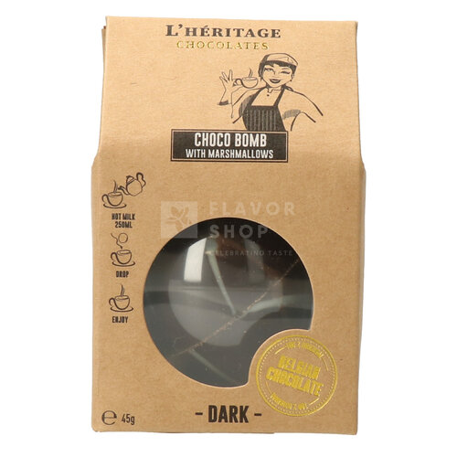 Chocobomb Chocolat Noir aux guimauves 45 g 