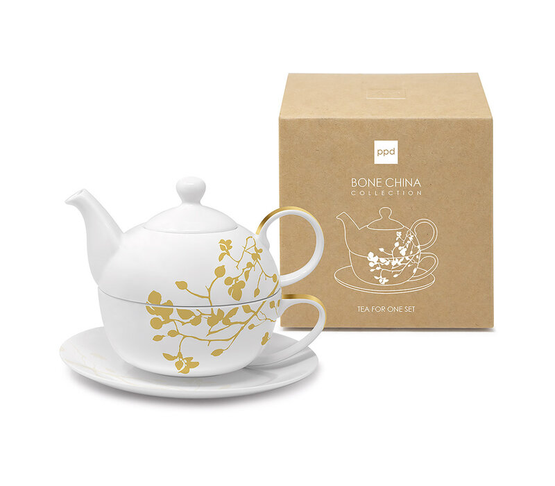 Porcelain teapot Pure Branch Gold 450 ml
