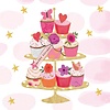 PPD Serviettes Happy Cupcakes 25x25 cm