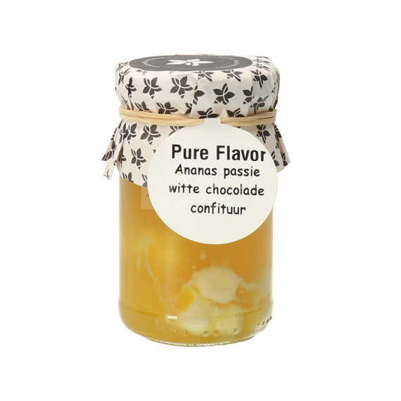 Ananas-, Passions- und weiße Schokoladenmarmelade 106 g