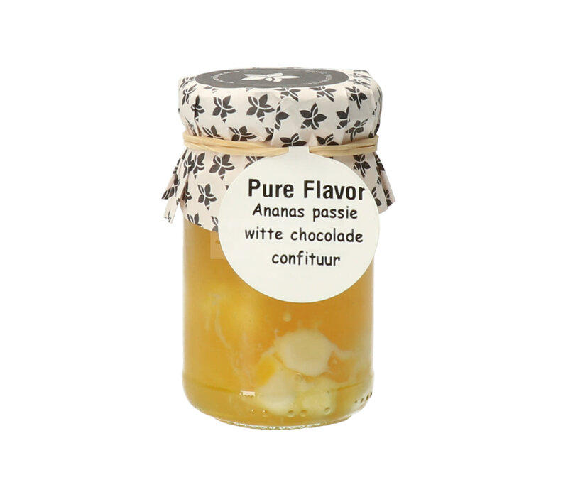 Confiture d'Ananas, passion & chocolat blanc 106 g