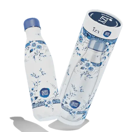 Gourde 500 ml Delfts Blue Faience - coffret cadeau 