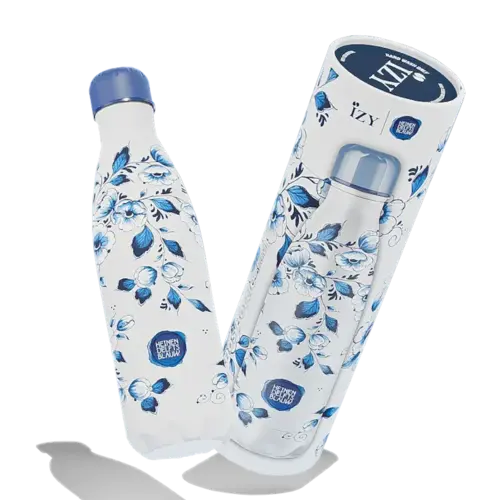 Trinkflasche 500 ml Delft Blue Blossom – Geschenkbox 