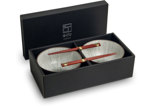 Edo Japan Shima Pokébowlset 2 pers - giftbox