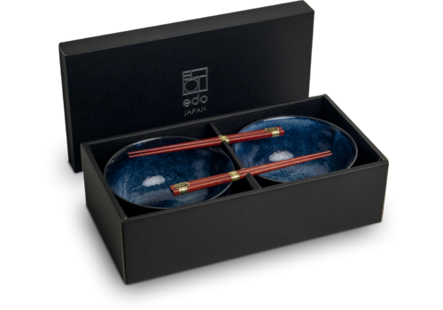 Edo Japan Izayoi Pokébowl-Set für 2 Personen – Geschenkbox