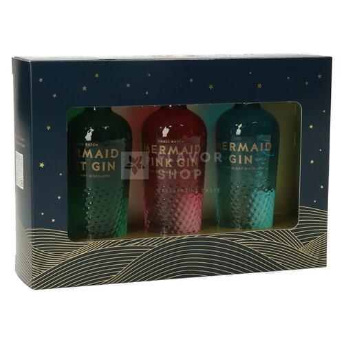 Mermaid Gin Mini Gift Set - 3x 5 cl 