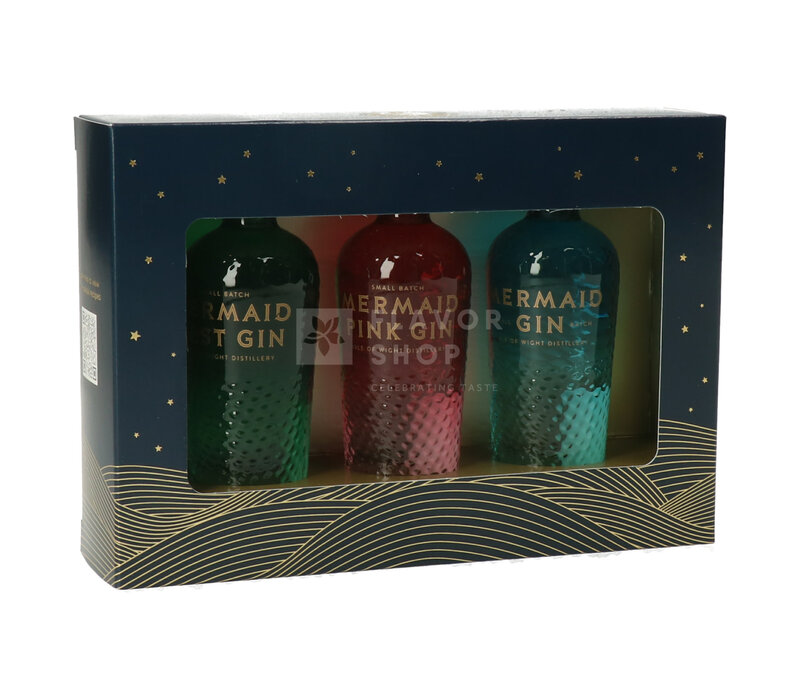 Mermaid Gin Mini Gift Set - 3x 5 cl