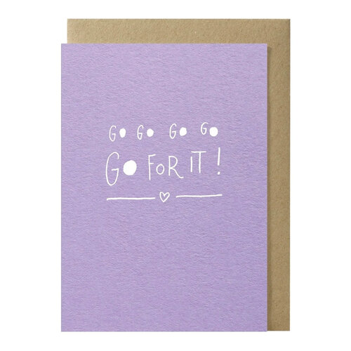 Go Go Go Go Go For It! carte de voeux 