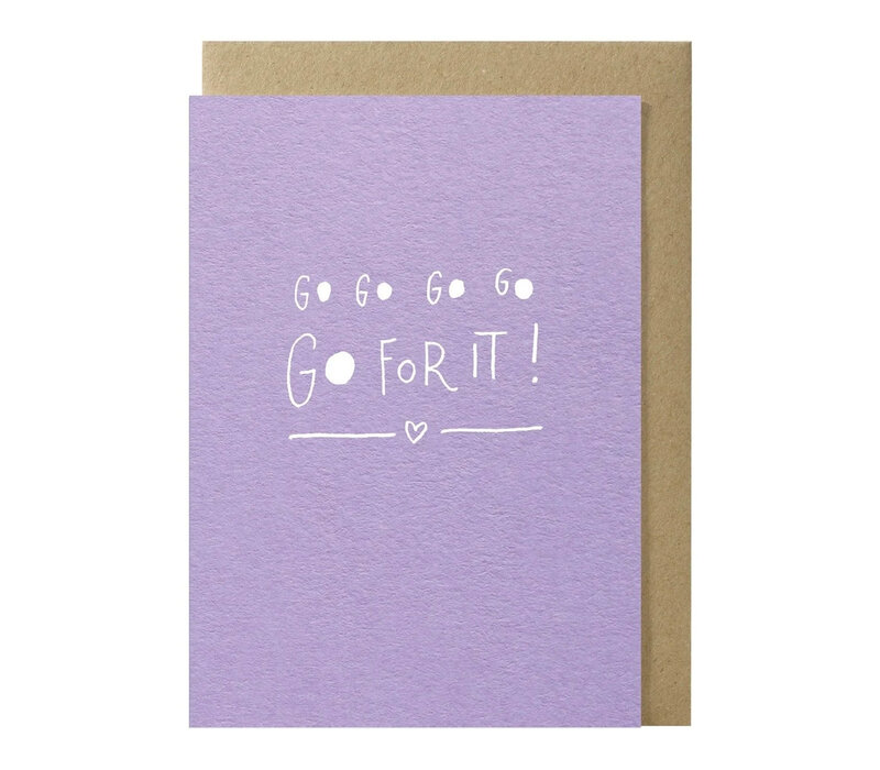 Go Go Go Go Go For It!  carte de voeux