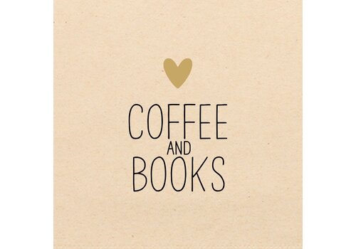 PPD Napkins Coffee & Books 33x33 cm