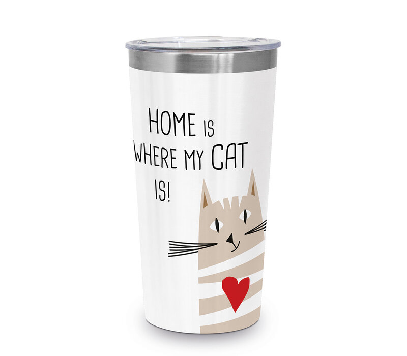 Travel Mug Home Cat