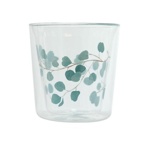 Double-walled glass Eucalyptus 