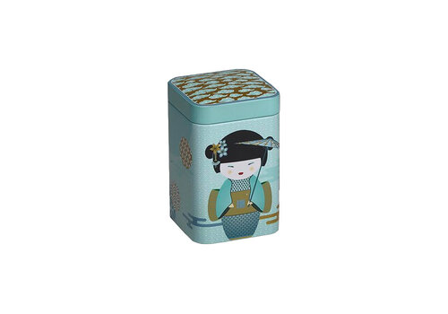 Teaeve Boîte de conservation Little Geisha carrée 100 g - Bleu