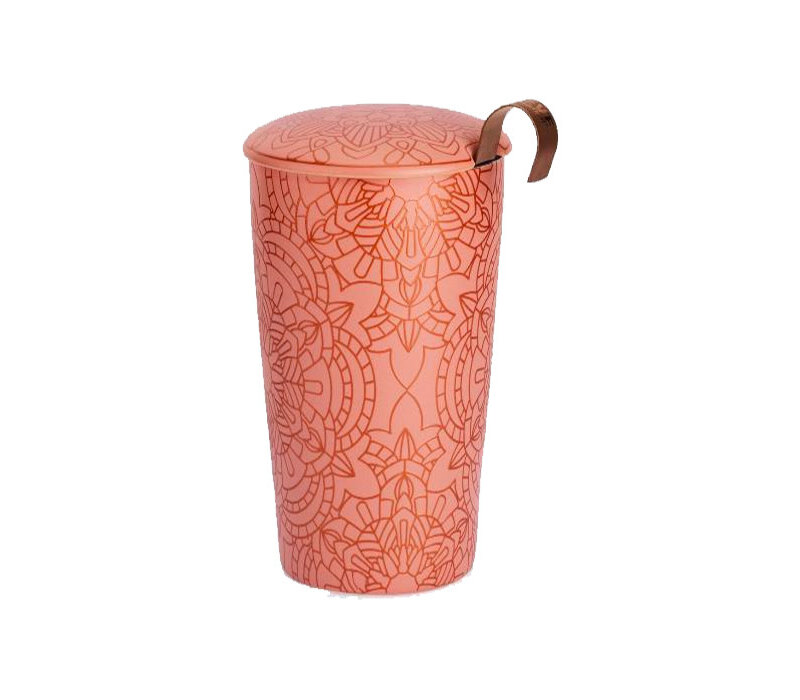 Tasse à  thé Mandala Rose