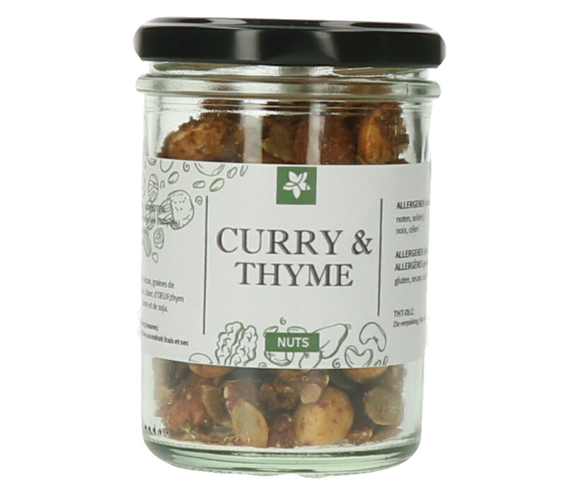 Mélange de noix Curry Thym 90 g - pot