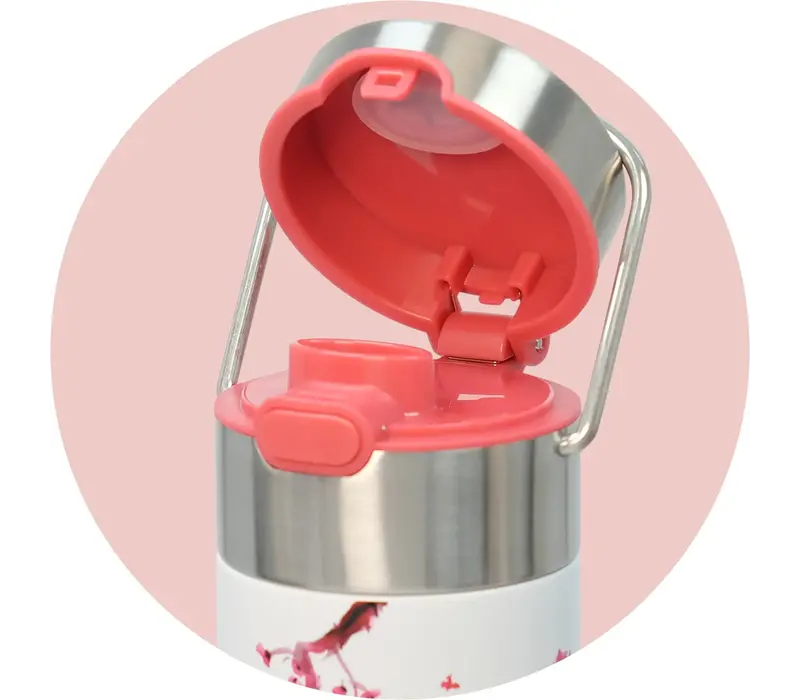 Edelstahl-Teeflasche On-The-Go mit Filter – LEEZA Cherry Blossom