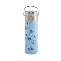 RVS theefles On-The-Go met filter - LEEZA Eucalyptus