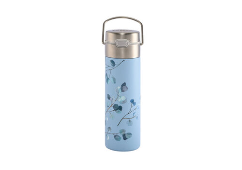 Eigenart Stainless steel tea bottle On-The-Go with filter - LEEZA Eucalyptus