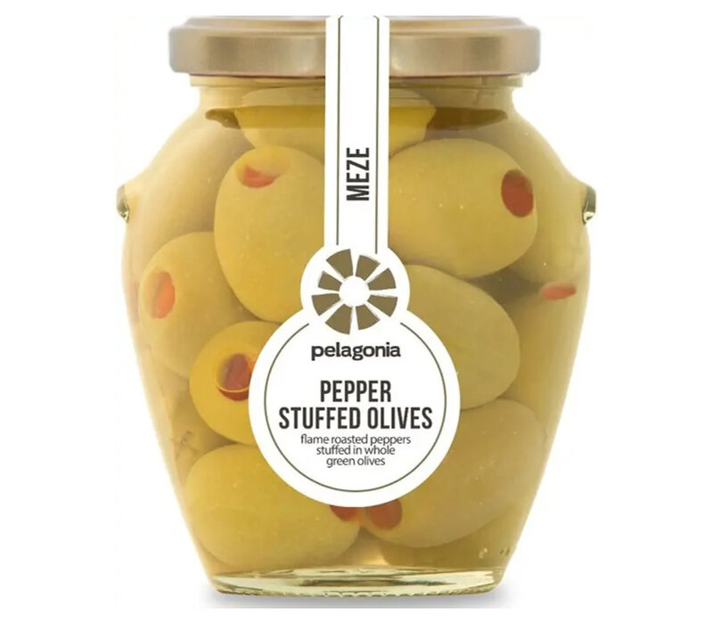Green olives with peppers 300 g