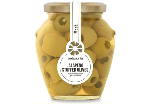 Pelagonia Grüne Oliven mit Jalapeno 300 g