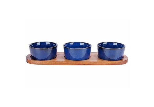 Cosy & Trendy Apero set with serving board 4pcs 32 x10.5 cm