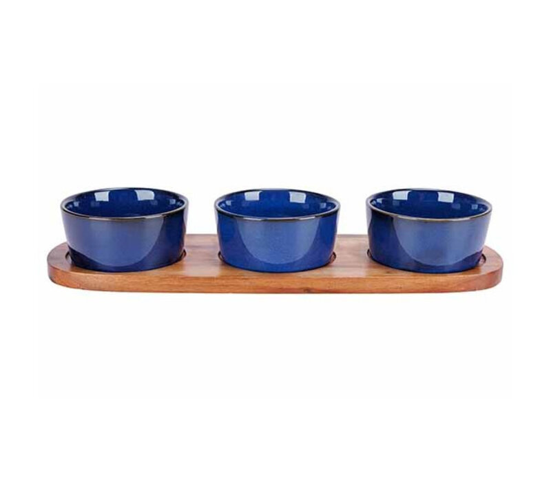 Apero set with serving board 4pcs 32 x10.5 cm