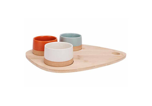 Cosy & Trendy Apero set Dela with serving board 4 pcs