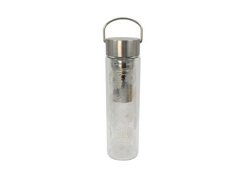 Flowtea Glass tea bottle On-The-Go with filter - Amami