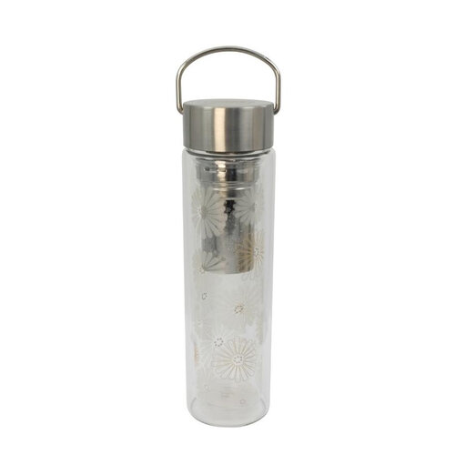 Glass tea bottle On-The-Go with filter - Amami 