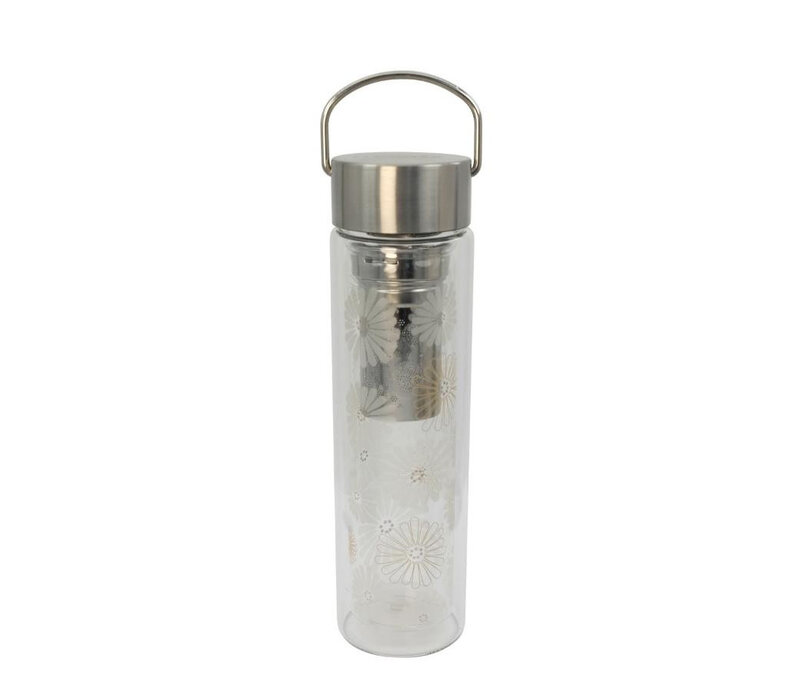 Glass tea bottle On-The-Go with filter - Amami