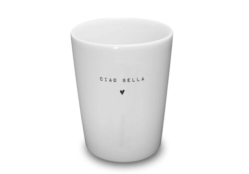 Goldscherben Tasse Ciao bella