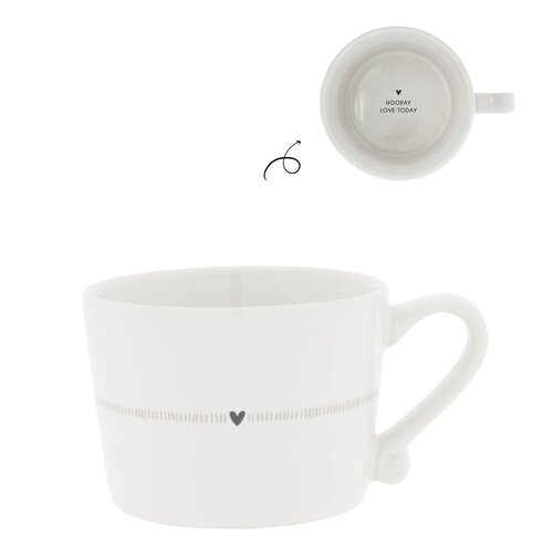 Tasse Little Heart stripe 8,5 x 7 x 6 cm 