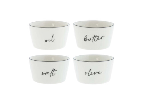 Bastion Collection Bowls Salt/Butter/Oil/Olive - Set of 4