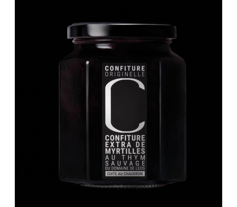Confiture de myrtilles au thym sauvage 323 g