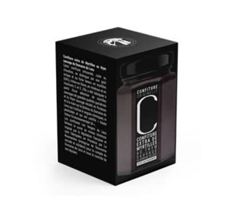 Confiture de myrtilles au thym sauvage 323 g