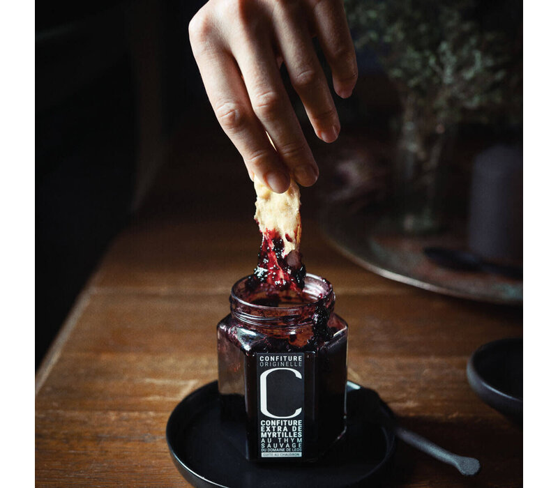 Confiture de myrtilles au thym sauvage 323 g