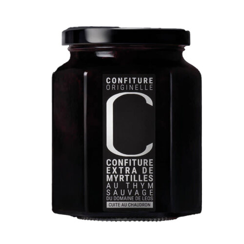 Confiture de myrtilles au thym sauvage 323 g 