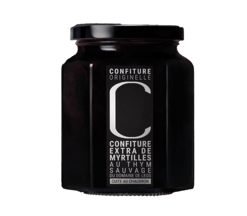 Confiture de myrtilles au thym sauvage 323 g