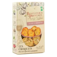 Savoury biscuits with garlic from the Drôme IGP - Organic - 90 g