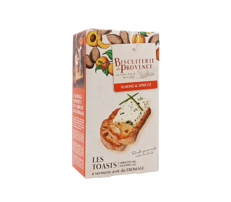 Toasts met amandel & abrikozen 120 g