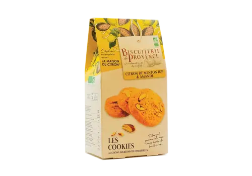 La Biscuiterie de Provence Biscuits aux amandes et citrons de Menton IGP - Bio - 120 g