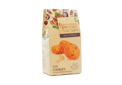 La Biscuiterie de Provence Cookies met vijgen en hazelnoten - Bio - 120 g