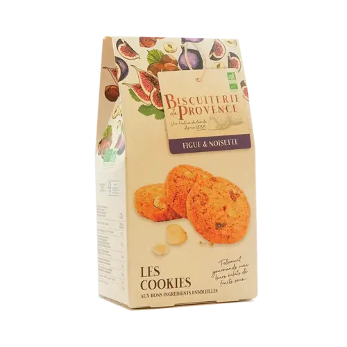 Cookies with figs and hazelnuts - Organic - 120 g 