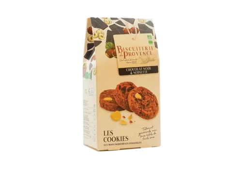 La Biscuiterie de Provence Biscuits au chocolat et noisettes - Bio - 120 g