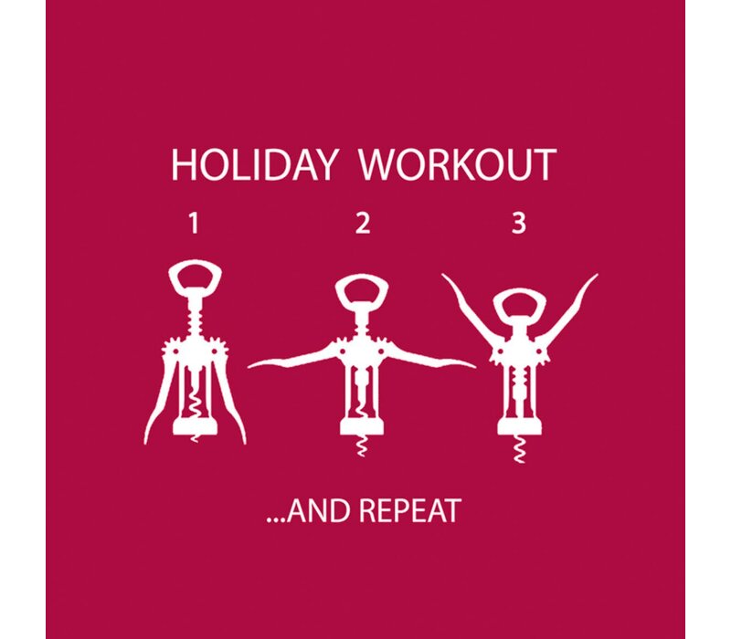 Servietten Wine Lover's Workout 25x25 cm