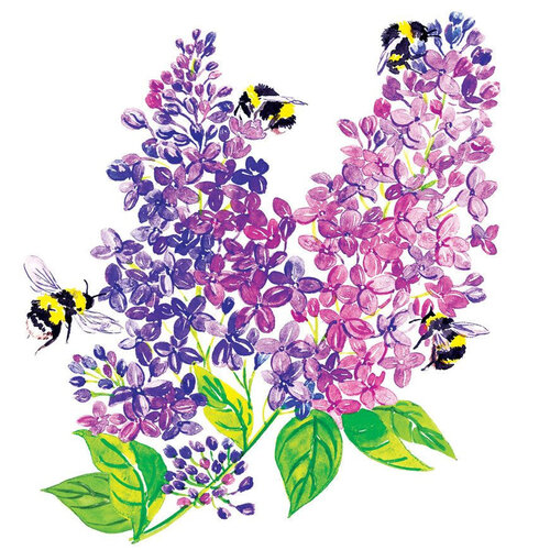 Napkins All Abuzz 25x25 cm 