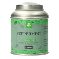 Peppermint theebuiltjes in blik - 10 builtjes (20 g)