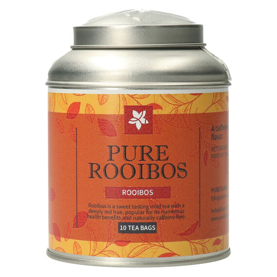 Pure Rooibos theebuiltjes in blik - 10 stuks